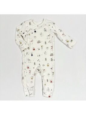 Pehr Baby Kimono Romper Boys 12-18M Girls Magical Winterland Organic Cotton Fall